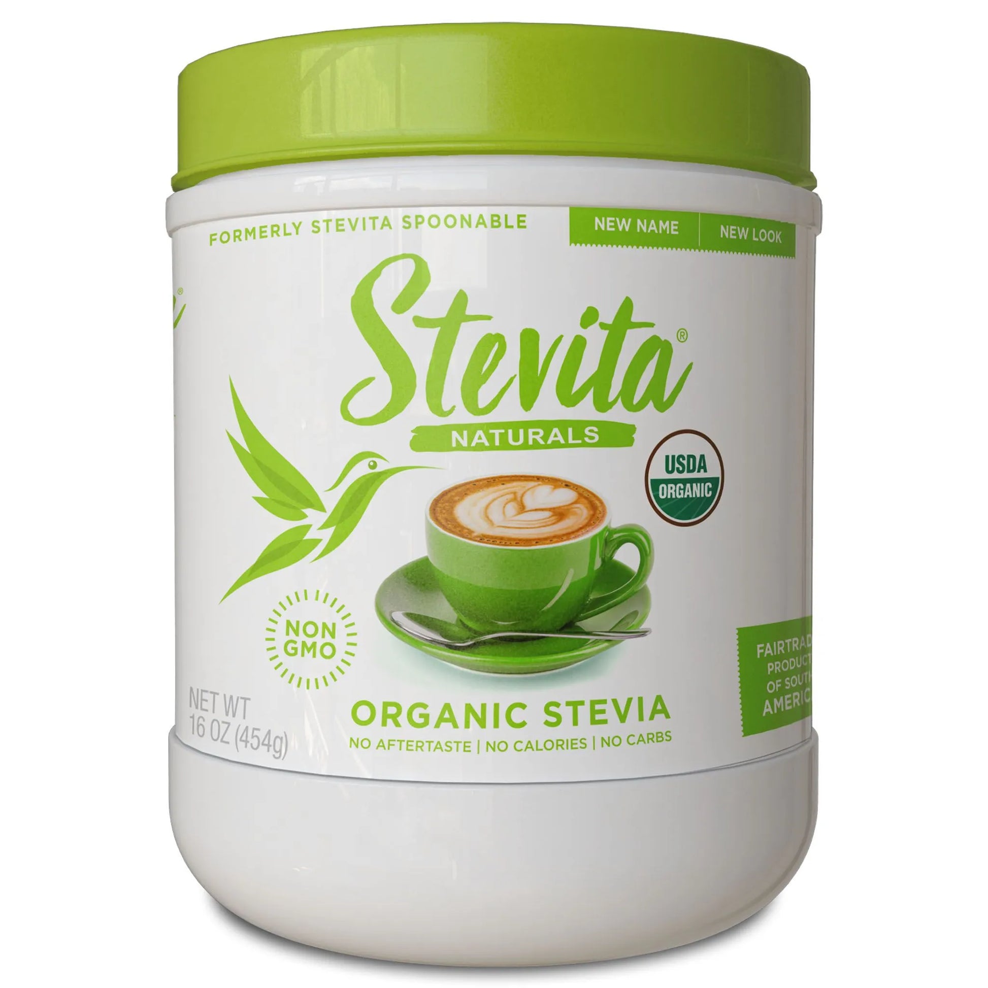 Stevita Naturals Organic Stevia Jar. 16oz