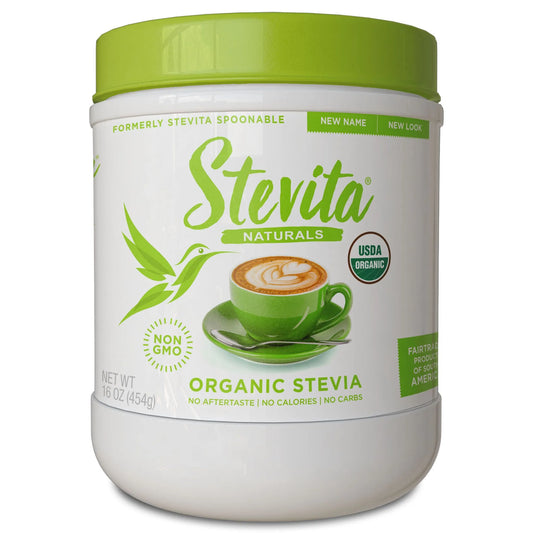 Stevita Naturals Organic Stevia Jar. 16oz