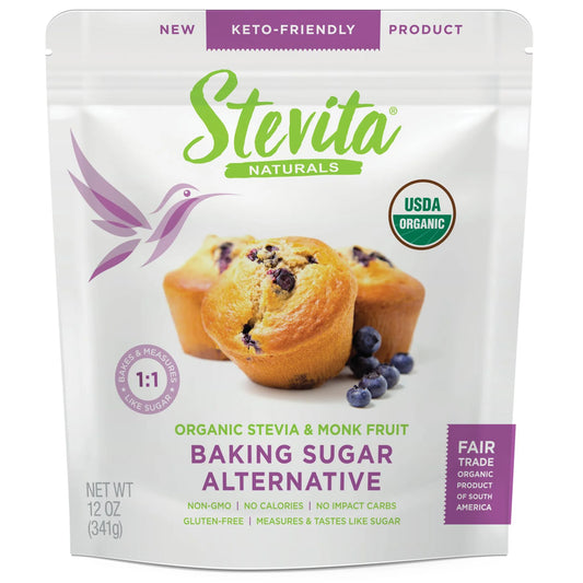 Organic Stevia & Monk Fruit Baking Sugar Alternative Pouch