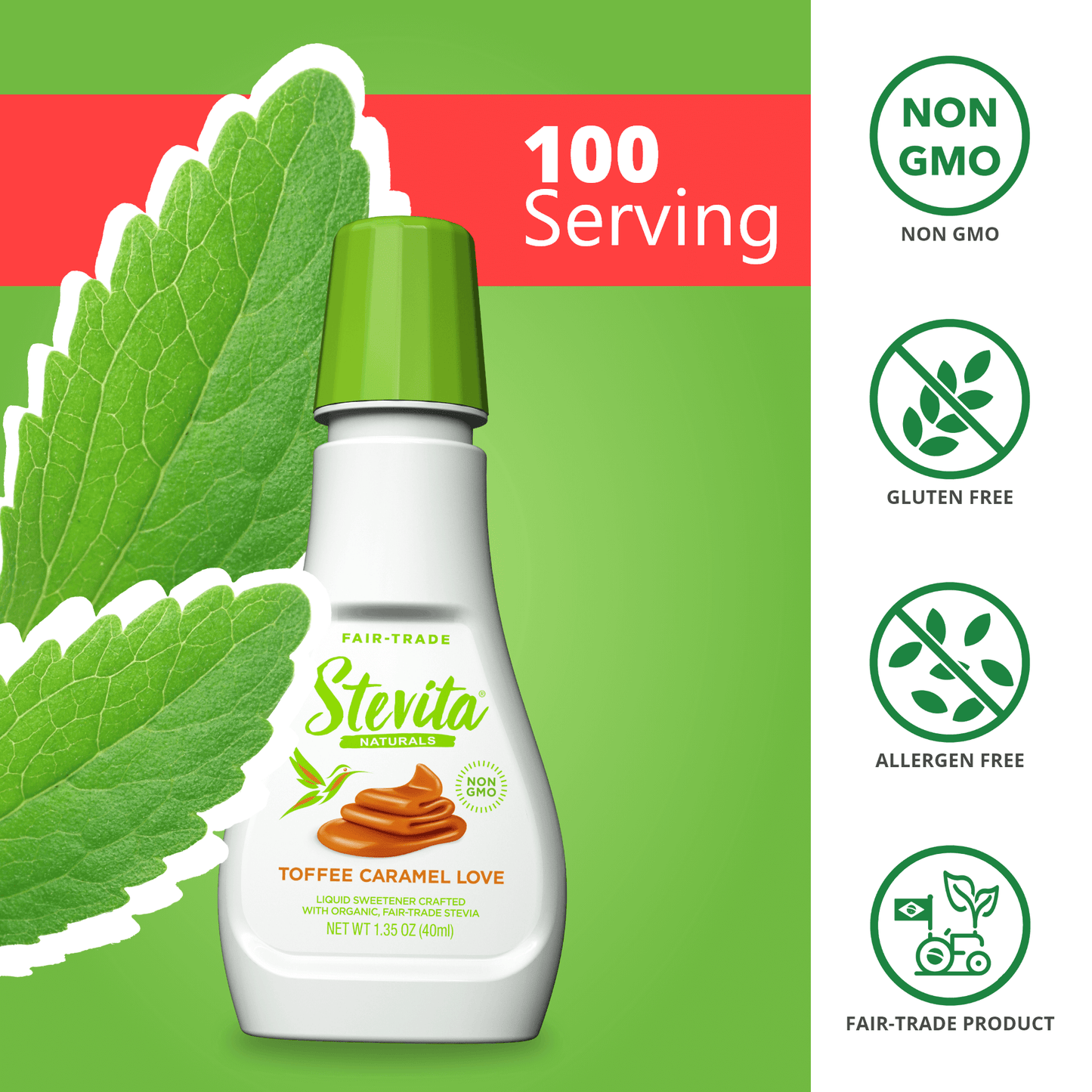 GIFT Organic Stevita Drops - Flavors - Natural Toffee