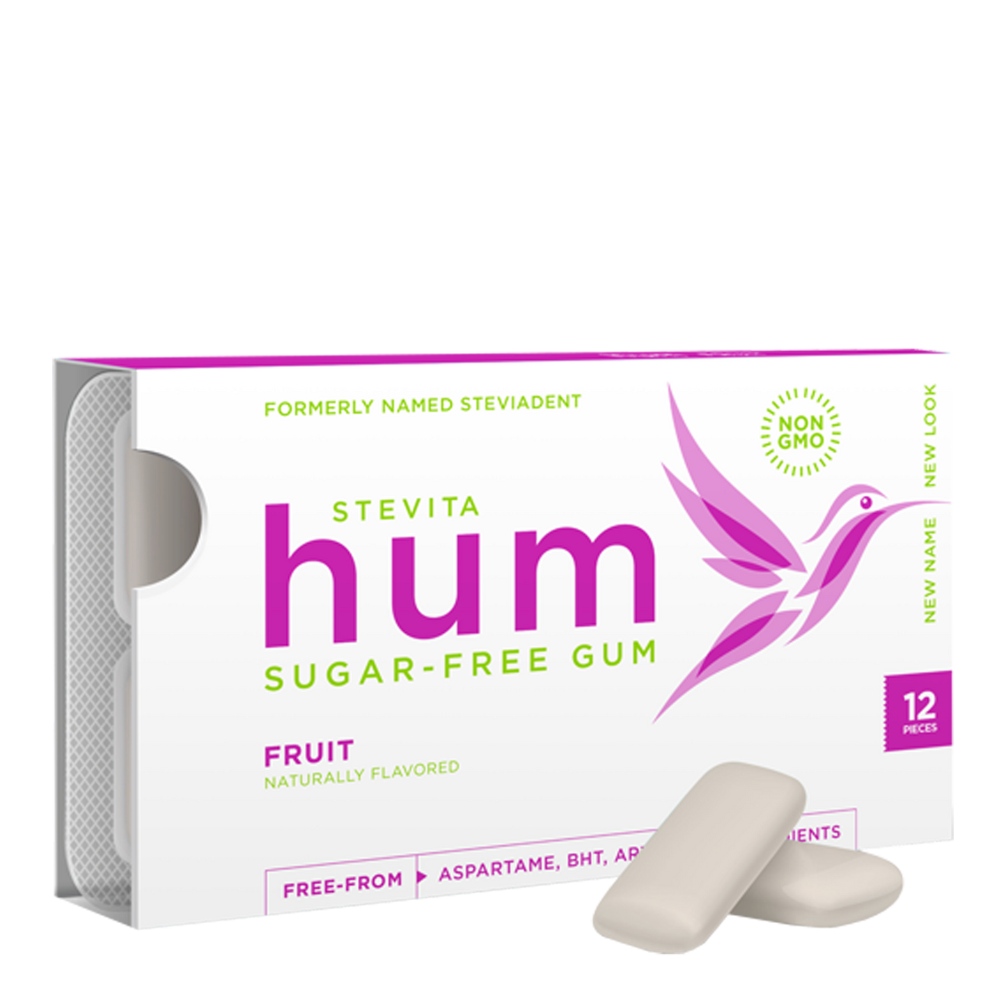1-Fruit Gum Sleeve, Sugar-Free Naturally Sweetened
