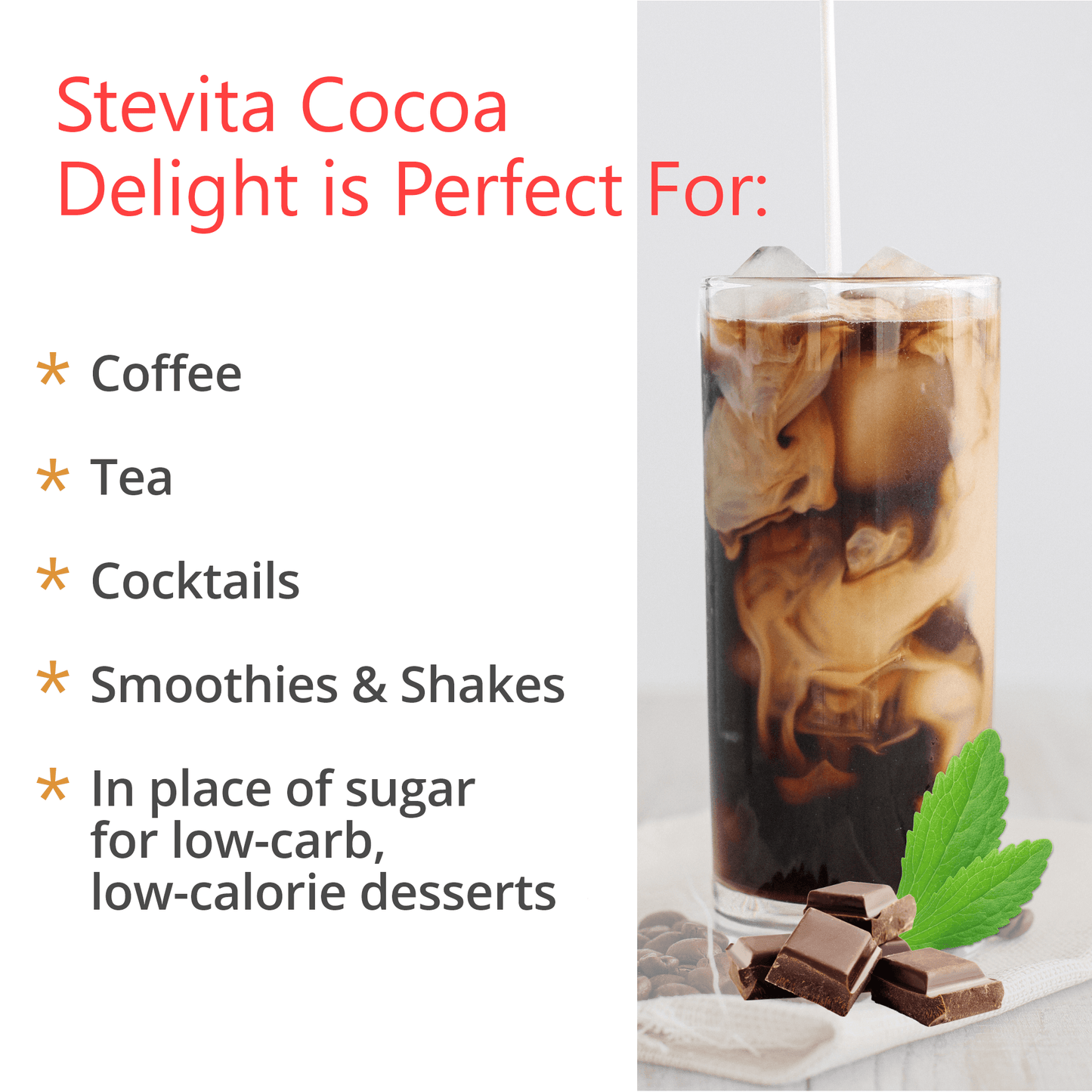 Cocoa Delight Jar - Sugar Free, Semi Sweet Cocoa Powder