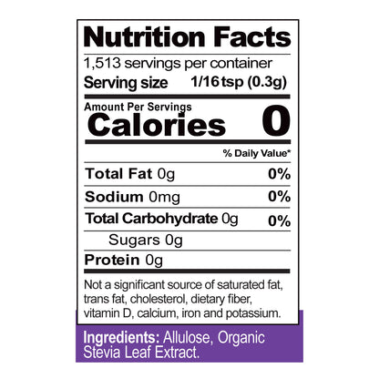 Stevita Erythritol-Free Stevia & Allulose: 16x Sweeter