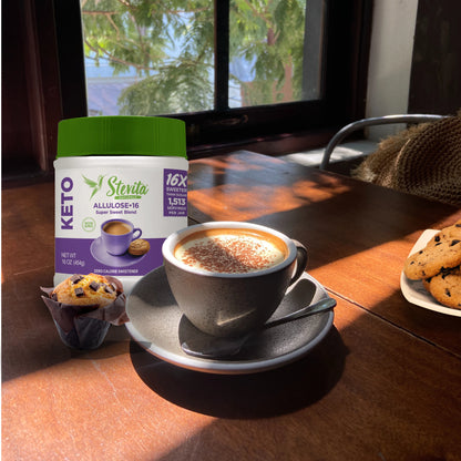 Stevita Erythritol-Free Stevia & Allulose: 16x Sweeter