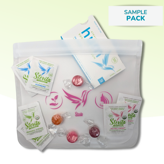 Stevita Sampler Pack - Stevia Candy Gum - In a reusable snack bag!