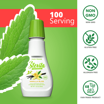 Organic Stevita Drops - Flavors - Natural Vanilla