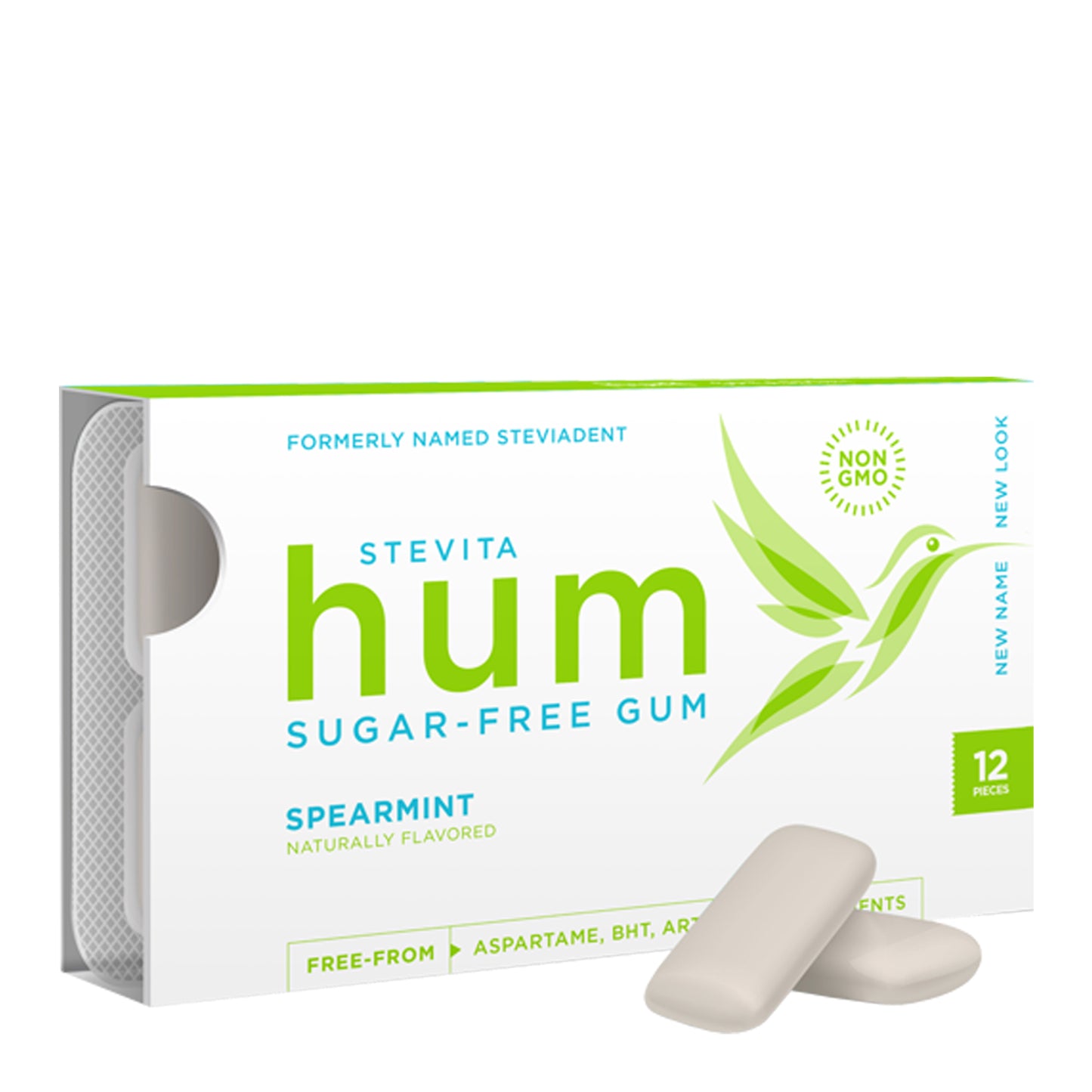 Stevita Hum Gum (formerly Steviadent)- Sugar-Free Gum - Natural Spearmint