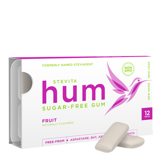 Stevita Hum Gum (formerly Steviadent)- Sugar-Free Gum - Natural Fruit
