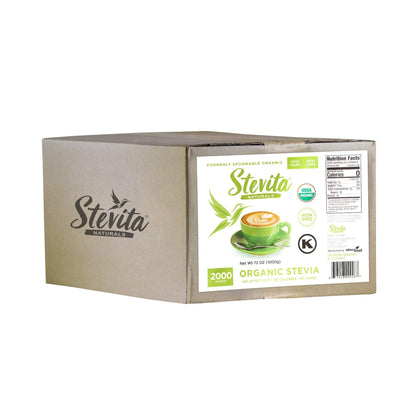 1-Organic Original Stevia Bulk 2000 Packets, Sugar-Free Naturally Sweetened