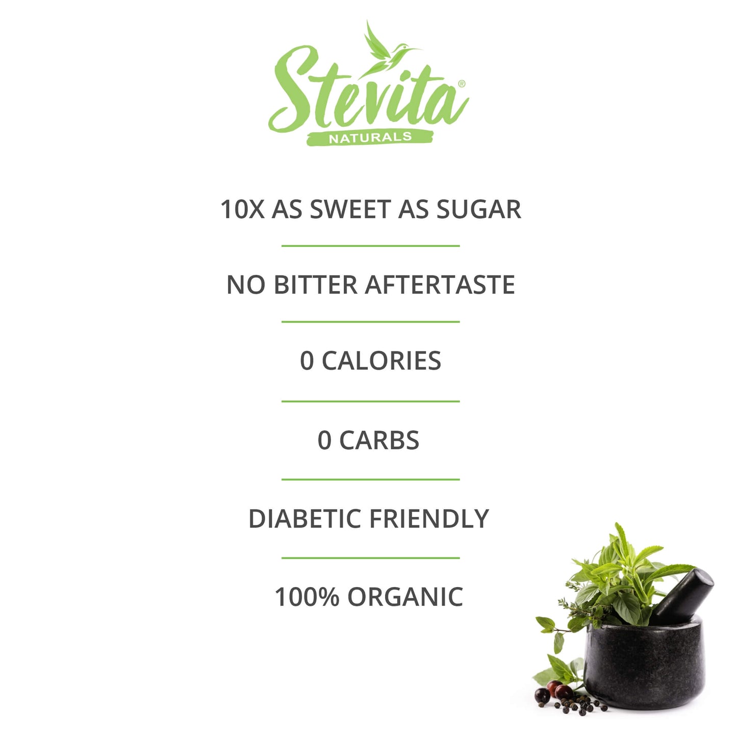 Stevita Organic Spoonable - 1000 packets bulk